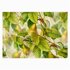 Pear Fruit Tree Organic Pattern Large Glasses Cloth by Wegoenart