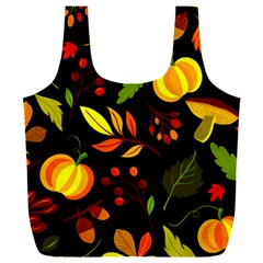 Pumpkin Fall Autumn October Full Print Recycle Bag (xxl)