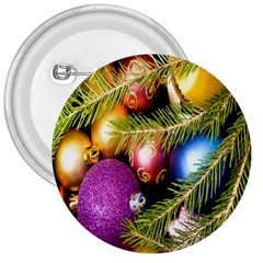 Background Of Christmas Decoration 3  Buttons by artworkshop