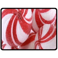 Christmas Candy Double Sided Fleece Blanket (large)  by artworkshop
