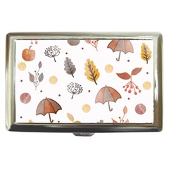 Autumn Leaf Leaves Nature Art Boho Background Cigarette Money Case