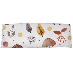 Autumn Leaf Leaves Nature Art Boho Background Body Pillow Case (Dakimakura)