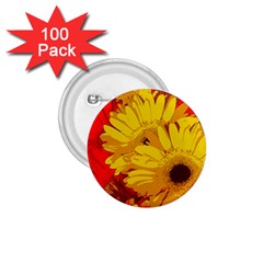 Flower Daisies Bloom Blossom 1 75  Buttons (100 Pack)  by Wegoenart