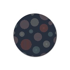 Background Pattern Wallpaper Rubber Coaster (round)