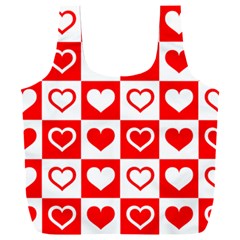 Background-card-checker-chequered Full Print Recycle Bag (xxxl)