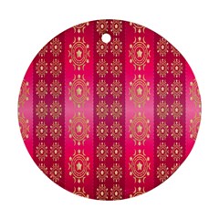 Background-15 Round Ornament (two Sides) by nateshop