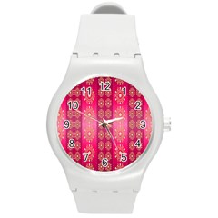 Background-15 Round Plastic Sport Watch (m) by nateshop