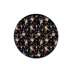 Background-roses Rubber Round Coaster (4 Pack) by nateshop