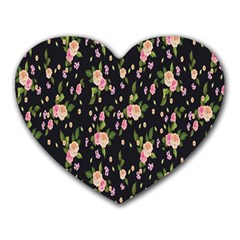 Background-roses Heart Mousepads by nateshop