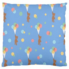 Bear 5 Large Cushion Case (one Side) by nateshop