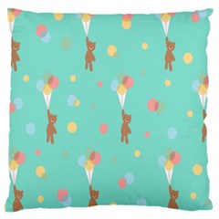 Bear 6 Large Cushion Case (one Side) by nateshop