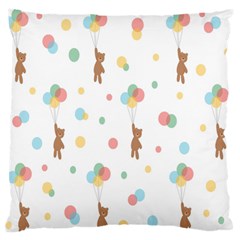 Bear Large Flano Cushion Case (one Side) by nateshop