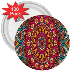 Buddhist Mandala 3  Buttons (100 Pack)  by nateshop