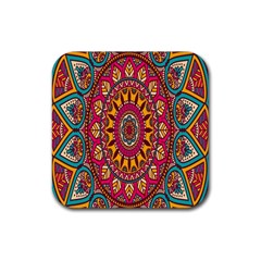 Buddhist Mandala Rubber Coaster (square) by nateshop