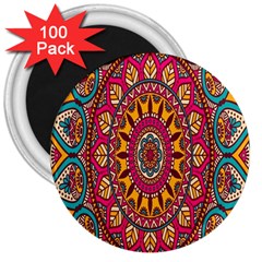 Buddhist Mandala 3  Magnets (100 Pack) by nateshop