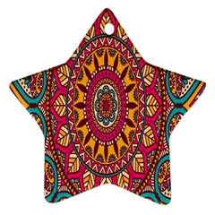 Buddhist Mandala Star Ornament (two Sides) by nateshop