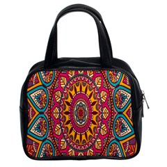 Buddhist Mandala Classic Handbag (two Sides) by nateshop