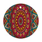 Buddhist Mandala Round Ornament (Two Sides) Front