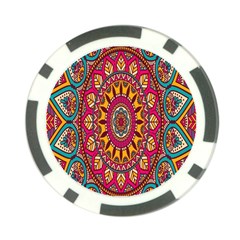 Buddhist Mandala Poker Chip Card Guard (10 Pack) by nateshop