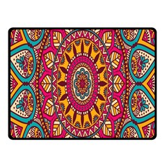 Buddhist Mandala Fleece Blanket (small) by nateshop