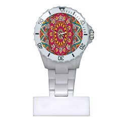 Buddhist Mandala Plastic Nurses Watch by nateshop