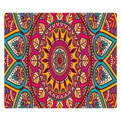 Buddhist Mandala Double Sided Flano Blanket (small)  by nateshop