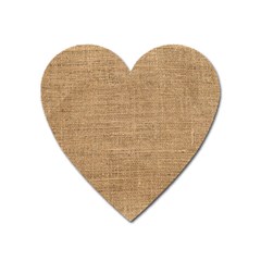 Burlap Texture Heart Magnet by nateshop