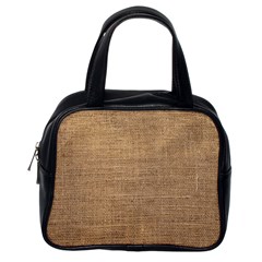 Burlap Texture Classic Handbag (one Side) by nateshop