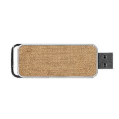 Burlap Texture Portable USB Flash (One Side)