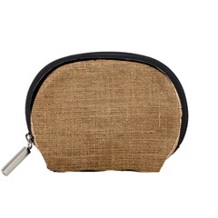 Burlap Texture Accessory Pouch (small) by nateshop
