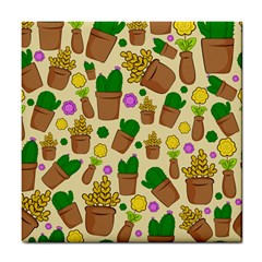 Cactus Tile Coaster by nateshop