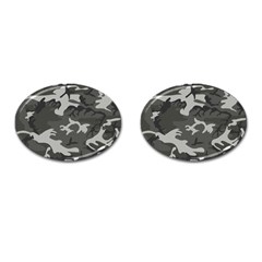 Camouflage Cufflinks (oval) by nateshop