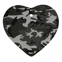 Camouflage Heart Ornament (two Sides) by nateshop