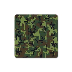 Camouflage-1 Square Magnet