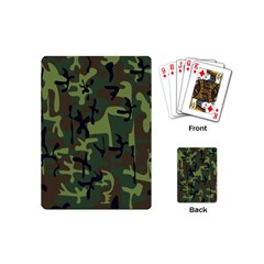 Camouflage-1 Playing Cards Single Design (Mini)