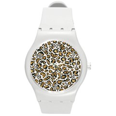 Cheetah Round Plastic Sport Watch (m) by nateshop