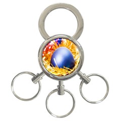 Christmas Decoration 10 3-ring Key Chain by artworkshop