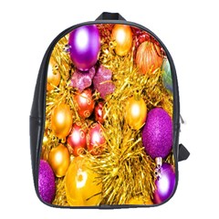 Christmas Decoration Ball 2 School Bag (large)