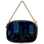 City Building Pixel Art Vaporwave Chain Purse (One Side) Front