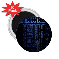 The Doctor Tardis 2 25  Magnets (10 Pack) 