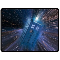 Doctor Who Tardis Double Sided Fleece Blanket (large)  by danenraven