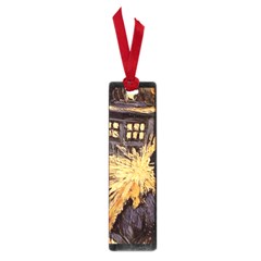Brown And Black Abstract Painting Doctor Who Tardis Vincent Van Gogh Small Book Marks by danenraven
