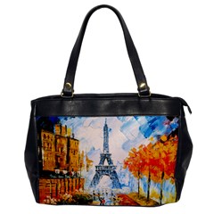 Eiffel Tower Landmark Architecture  Artistic Oversize Office Handbag by danenraven