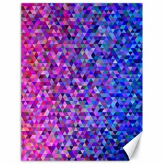 Abstract Triangle Tile Mosaic Pattern Canvas 18  X 24  by danenraven