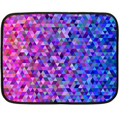 Abstract Triangle Tile Mosaic Pattern Double Sided Fleece Blanket (mini)  by danenraven