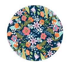 Flower Floral Background Painting Mini Round Pill Box (pack Of 3) by danenraven