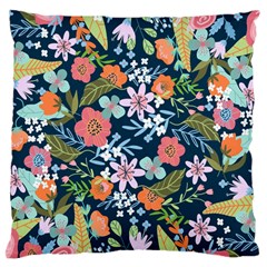 Flower Floral Background Painting Standard Flano Cushion Case (two Sides) by danenraven