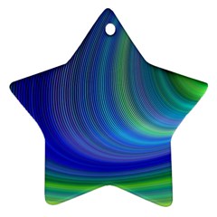Space Design Abstract Sky Storm Ornament (star)