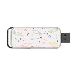 Galaxy Spaceship Patternstar Portable Usb Flash (two Sides)