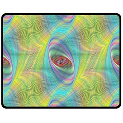 Ellipse Pattern Elliptical Abstract Fleece Blanket (medium)  by Wegoenart